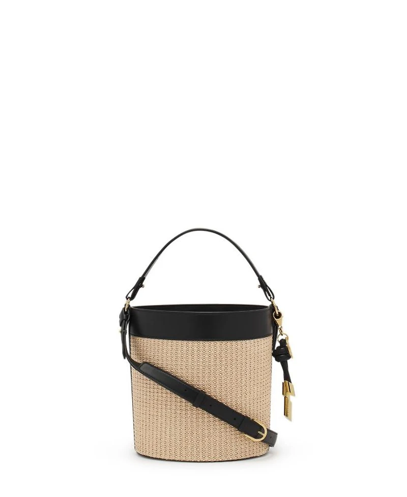 Sequence Raffia Bucket Bag