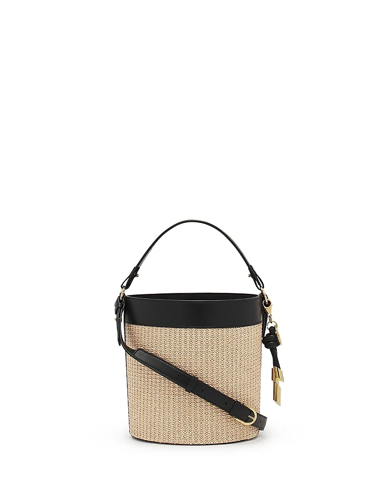 Lanvin Sequence Raffia Bucket Bag