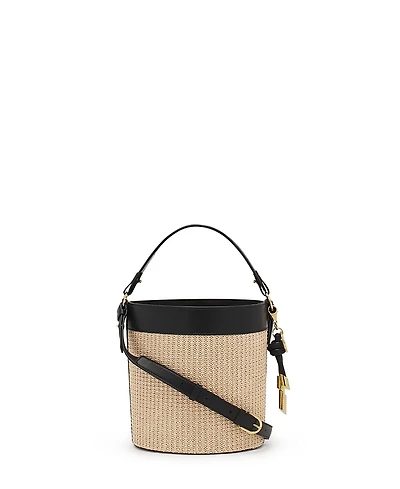 Lanvin Sequence Raffia Bucket Bag