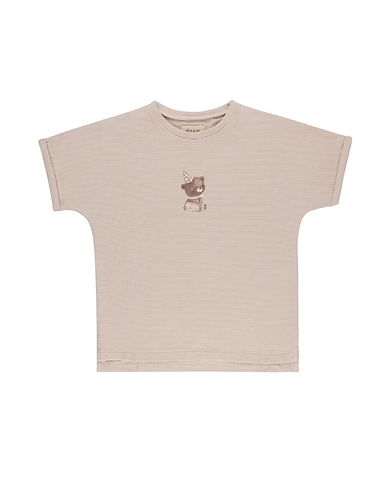 Ely's & Co. Boys' Organic Bear Collection French Terry Tee - Little Kid