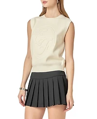 Women's Embo Logo Knit Vest