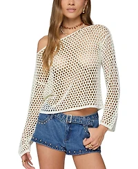 Edikted Kalley Off Shoulder Crochet Top