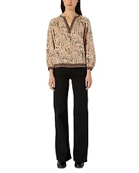 Amaya Paisley Print Top