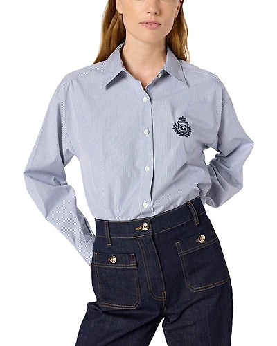 Gerard Darel Alison Embroidered Pocket Shirt