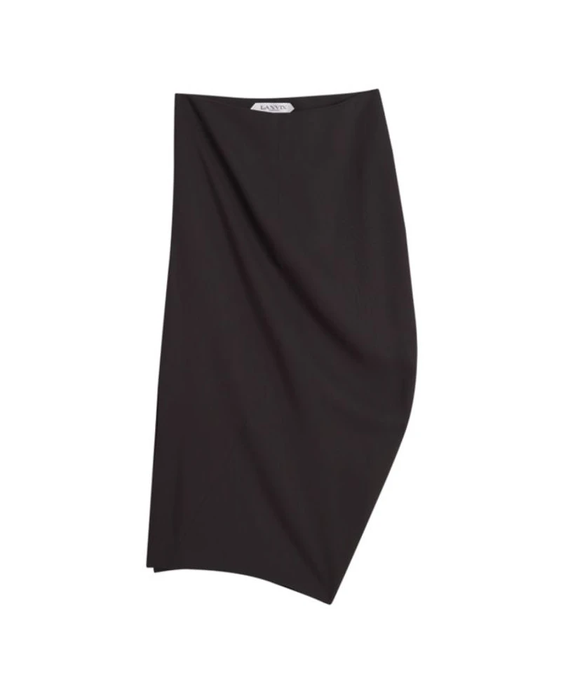 Midi Skirt Wool and Viscose