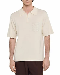 Sandro Knit Polo Shirt