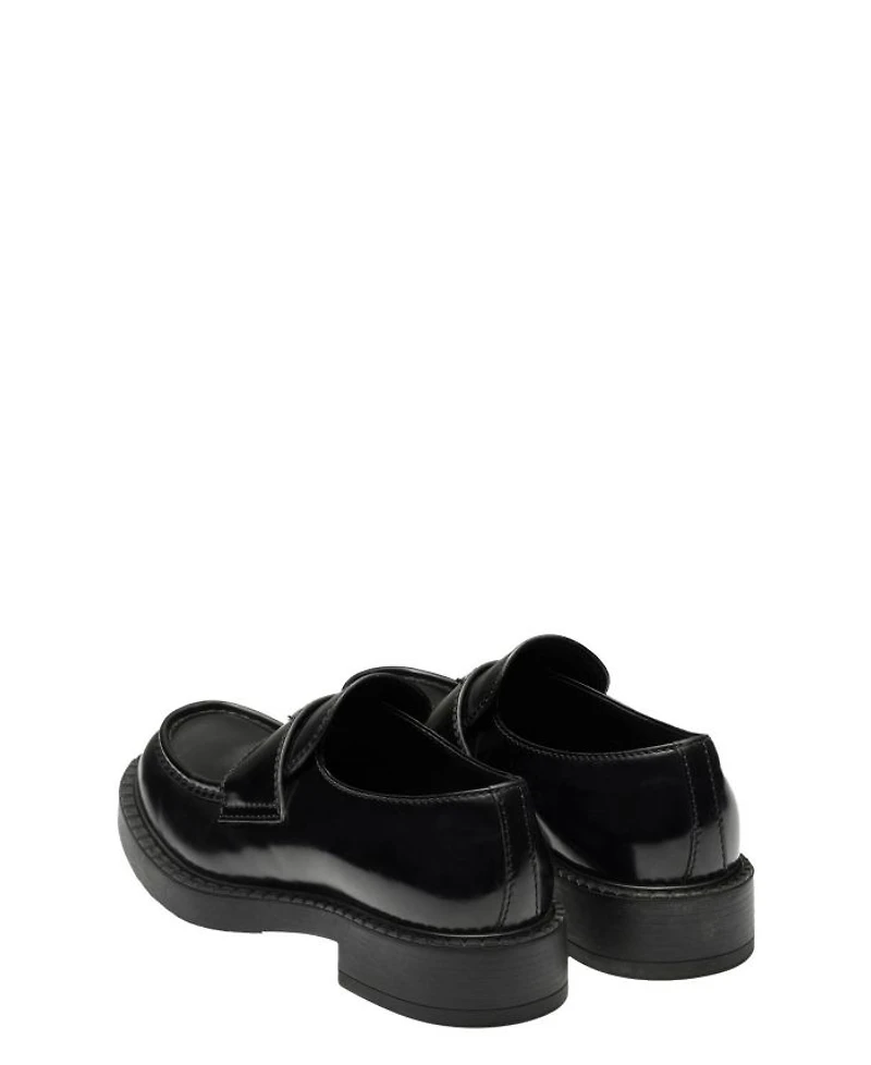Men's Chocolate Brushed Leather Loafers