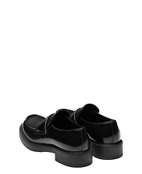 Men's Chocolate Brushed Leather Loafers