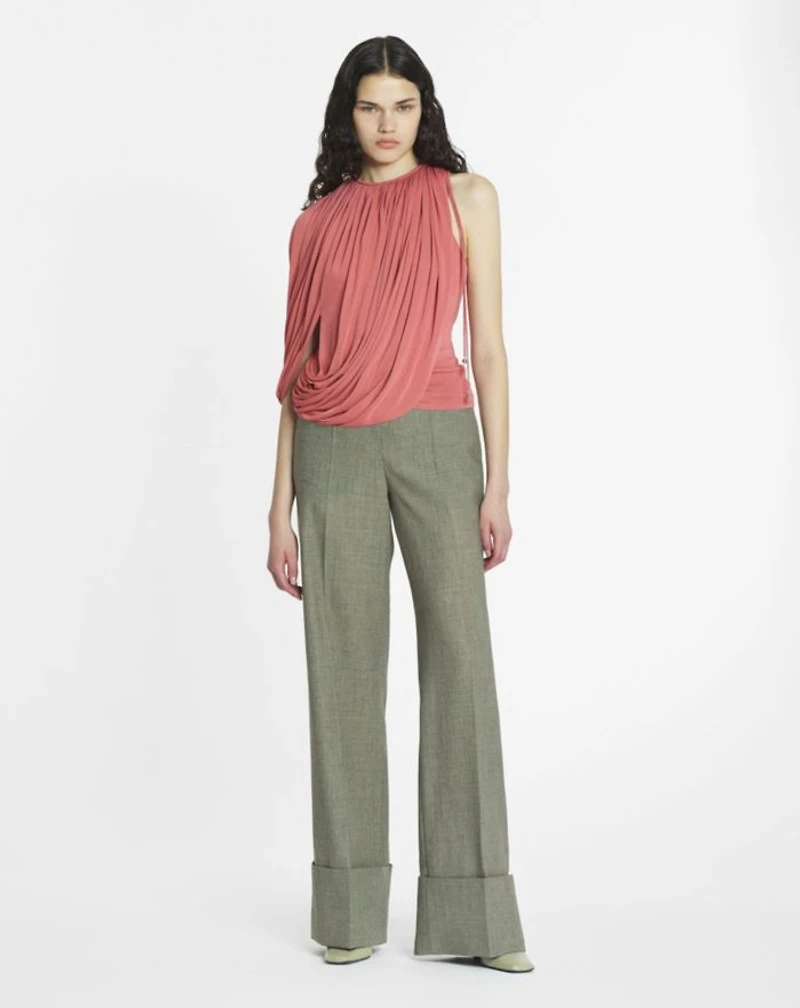 Draped Jersey Top