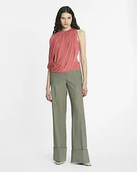 Draped Jersey Top