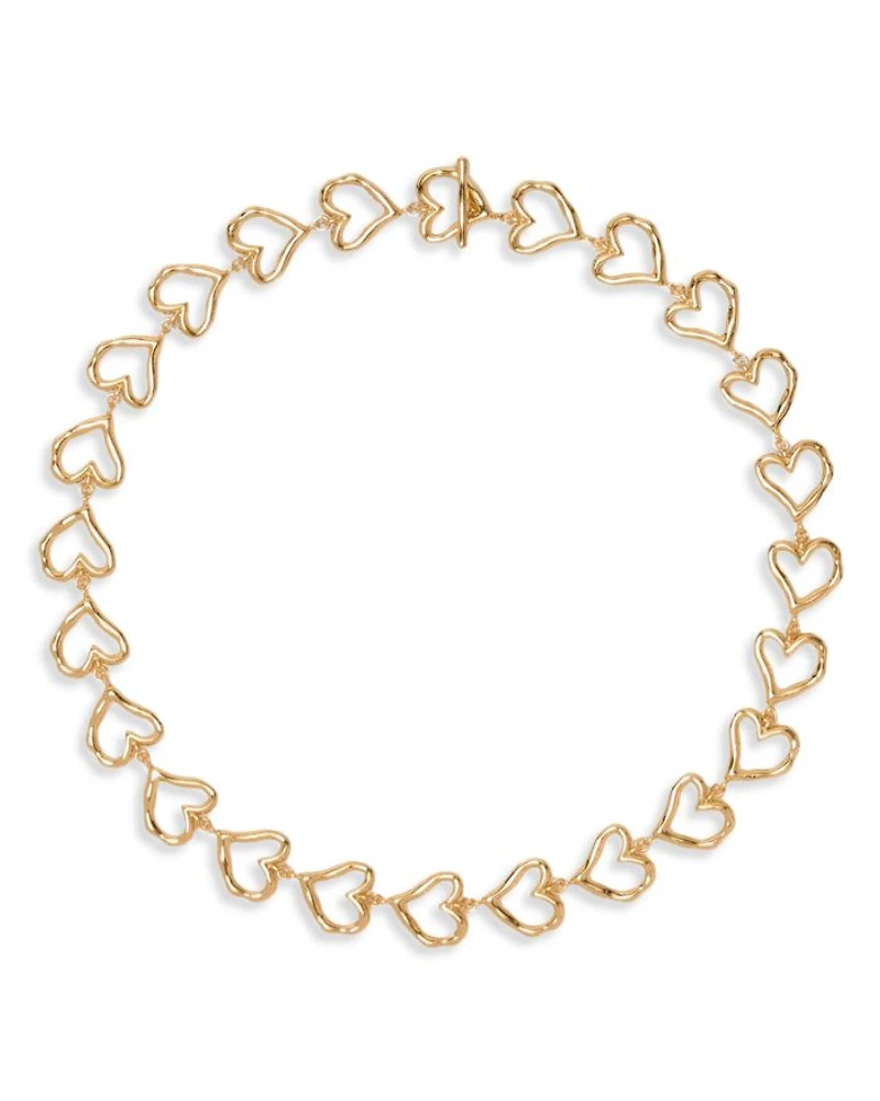 Heart Necklace, 16.7"L