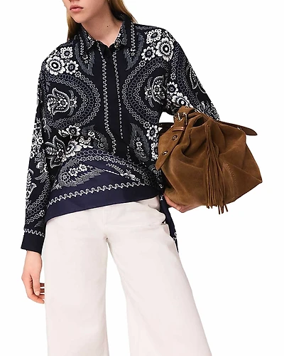 Maje Flowing Printed Shirt