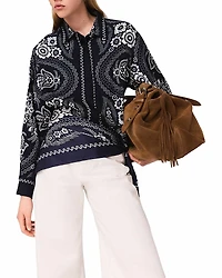 Maje Flowing Printed Shirt