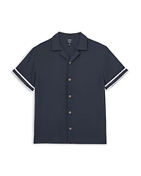 Asher Striped Cuff Camp Shirt