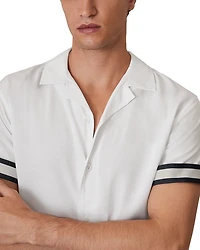 Asher Striped Cuff Camp Shirt