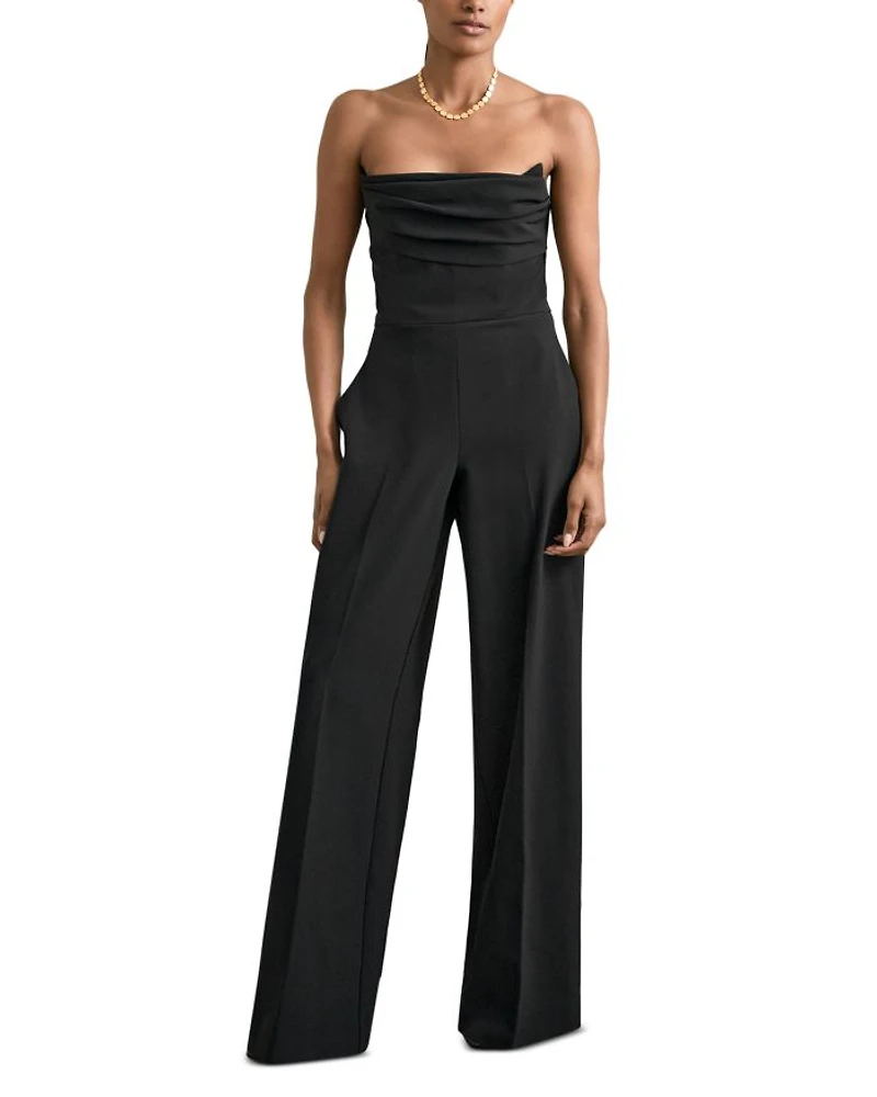 Ayla Structured Bandeau Jumpsuit