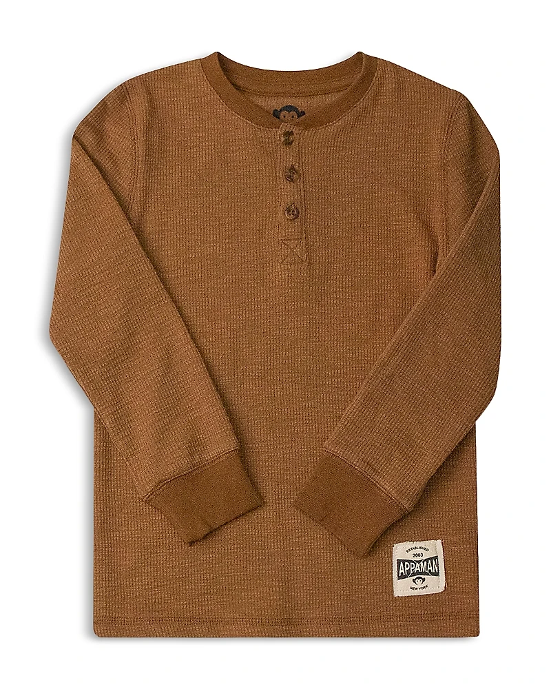 Appaman Boys' Craftsman Thermal Henley - Little Kid, Big Kid