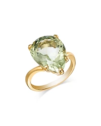 Bloomingdale's Fine Collection Prasiolite Pear Solitaire Ring