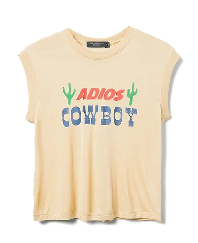 Junk Food Clothing Women's Adios Cowboy Vintage Tissue Tank