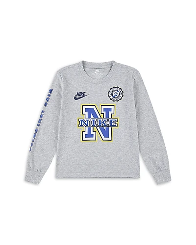 Nike Boys' Athletics Long Sleeve Graphic Logo Tee - Little Kid