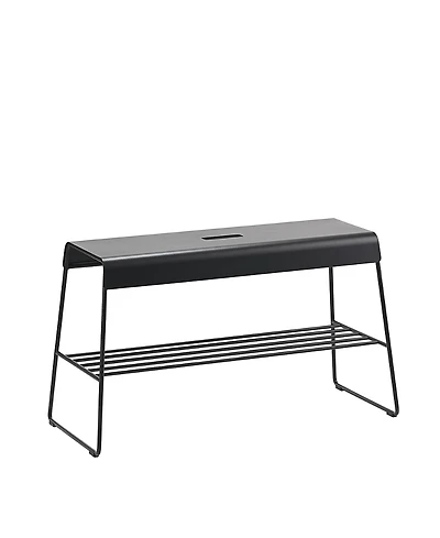Zone Denmark Bench with Shelf A-Bench Outdoor