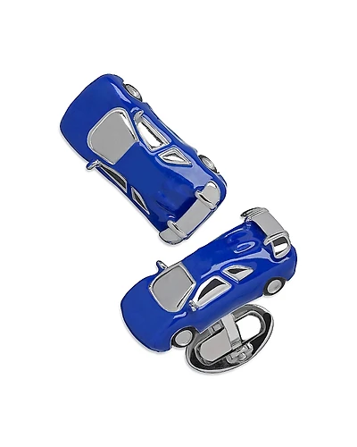 Jan Leslie Blue Fast Car Cufflinks