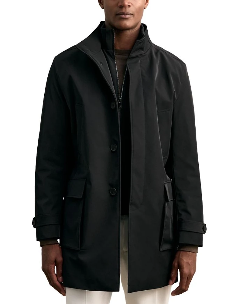 Hybrid Overcoat with Removable Interior