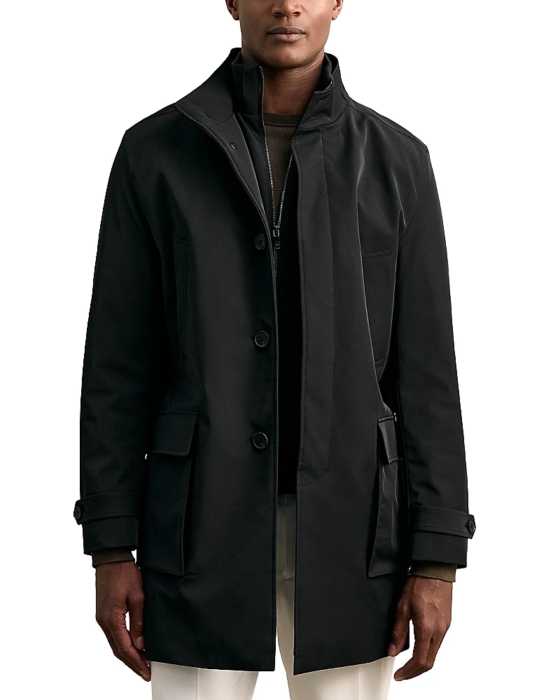 Reiss Hybrid Overcoat with Removable Interior