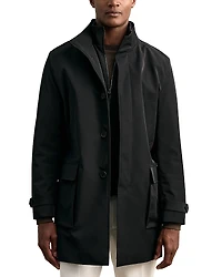 Reiss Hybrid Overcoat with Removable Interior