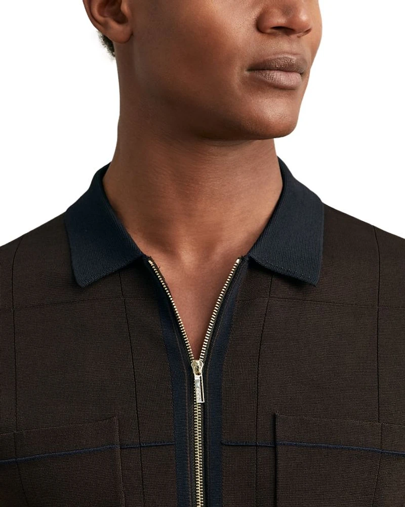 Baxter Zip Front Short Sleeve Shirt
