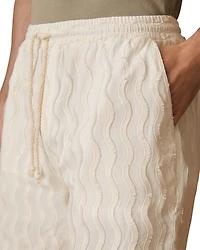 Wave Texture Drawstring 8.3" Shorts
