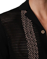 Che Accra Mesh Beaded Camp Shirt