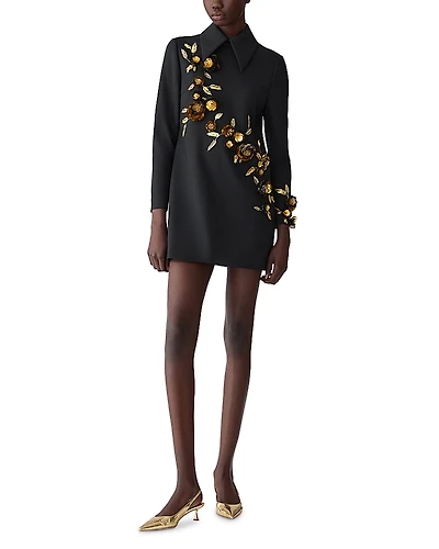 Carolina Herrera Embellished Shift Dress