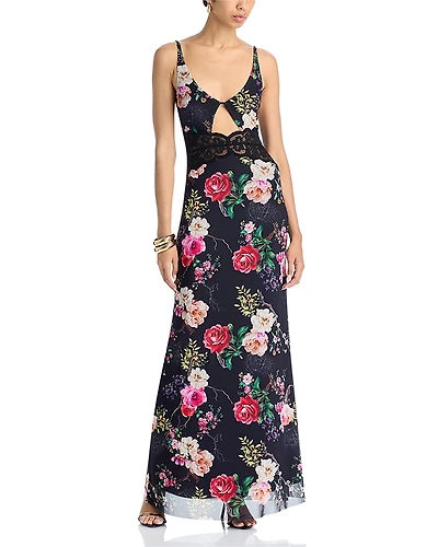 Afrm Elyse Keyhole Maxi Dress