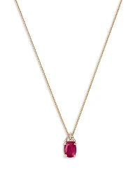 Bloomingdale's Ruby & Diamond Pendant Necklace