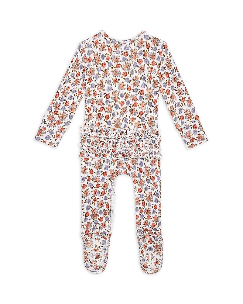 Posh Peanut Girls' Joanne Ruffled Footie - Baby
