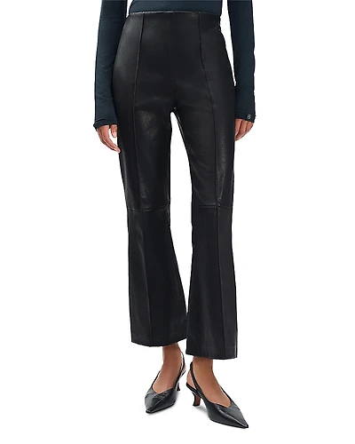 rag & bone Irina Leather Kick Flare Pants