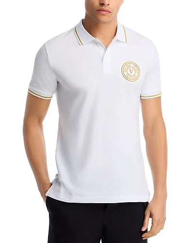 Versace Jeans Couture Cotton Pique Polo Shirt