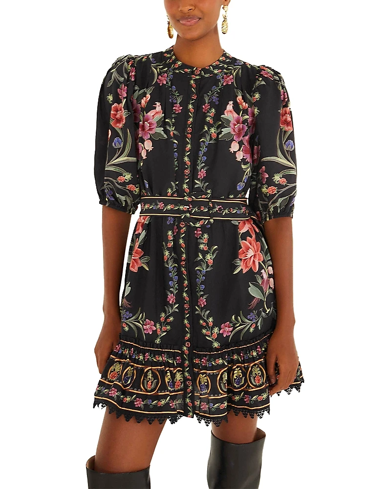 Farm Rio Belle Garden Mini Dress