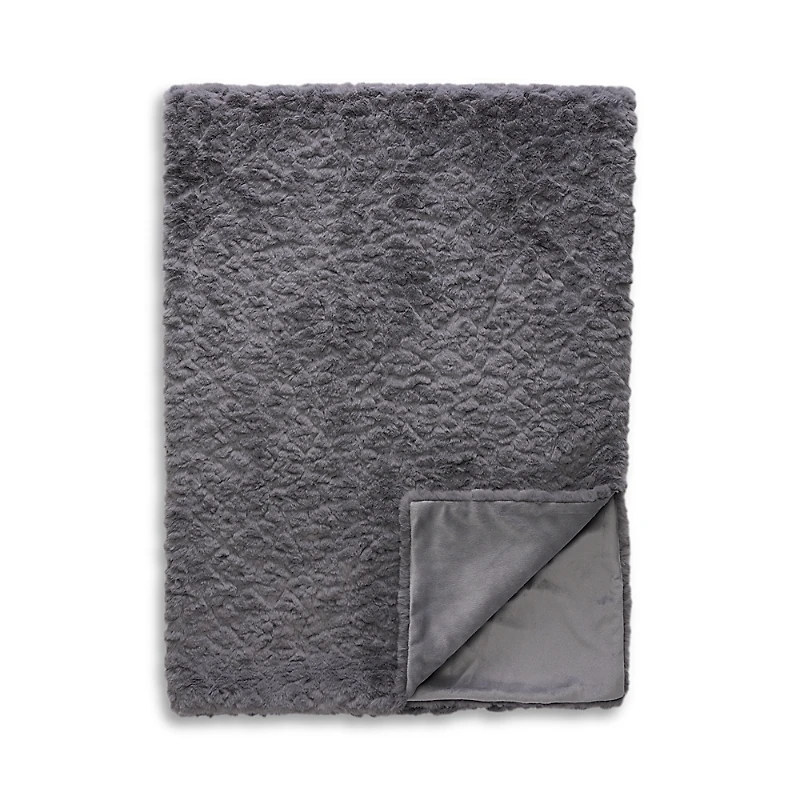 Hudson Park Collection Sheepskin Faux Fur Throw Blanket - Exclusive
