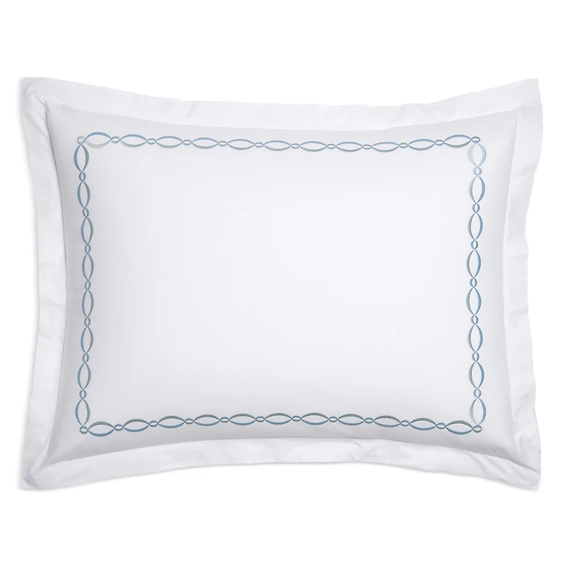 Matouk Brando Embroidered Percale Sham, King - Exclusive