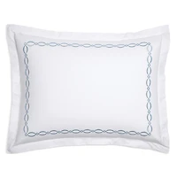 Matouk Brando Embroidered Percale Sham, King - Exclusive