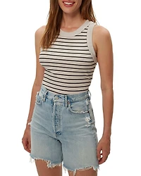 Gina Stripe Ultra Rib Tank