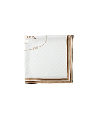 Prada Printed Silk Twill Jacquard Scarf
