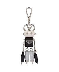 Robot Saffiano Leather Bag Charm