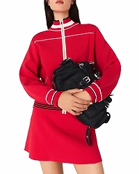 Maje Zip Front Cardigan