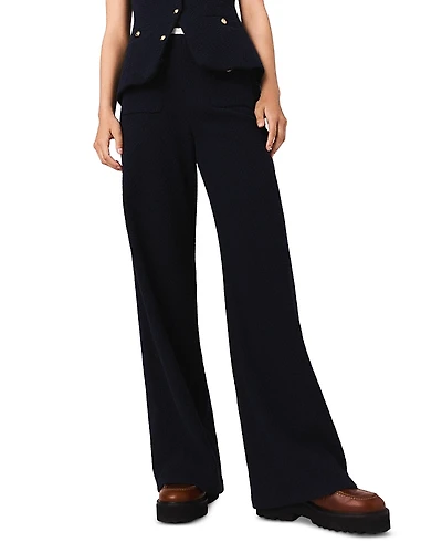 Maje Straight Leg Tweed Pants