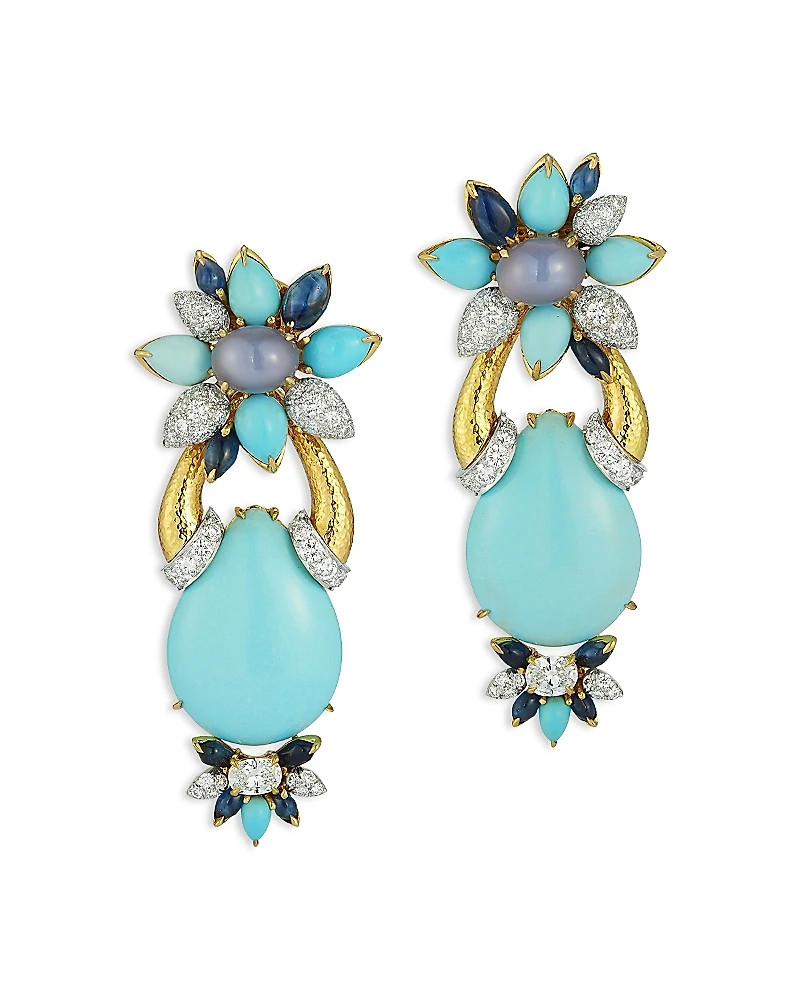 David Webb Diamond & Gemstone Asheville Earrings