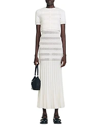 Sandro Cropped Beaded Cardigan