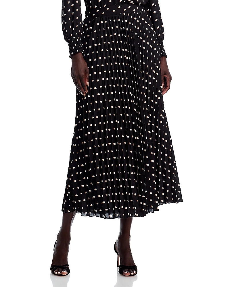 T Tahari Pleated Maxi Skirt